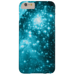 Funda iPhone 16 Plus Estrellas de Aqua Celestial Sparkly