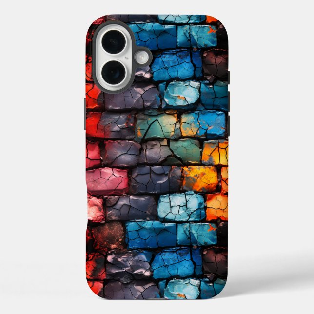 Funda iPhone 16 Plus Estuche Artsy Brick Wall Phone (Reverso )