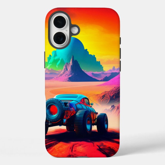 Funda iPhone 16 Plus Estuche Artsy Car Phone (Reverso )