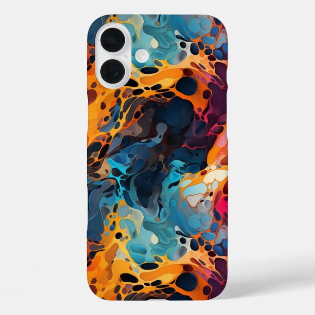 Funda iPhone 16 Plus Estuche Artsy Design Phone (Reverso )