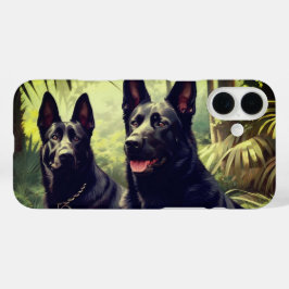 Funda iPhone 16 Plus Estuche Artsy Dogs Phone