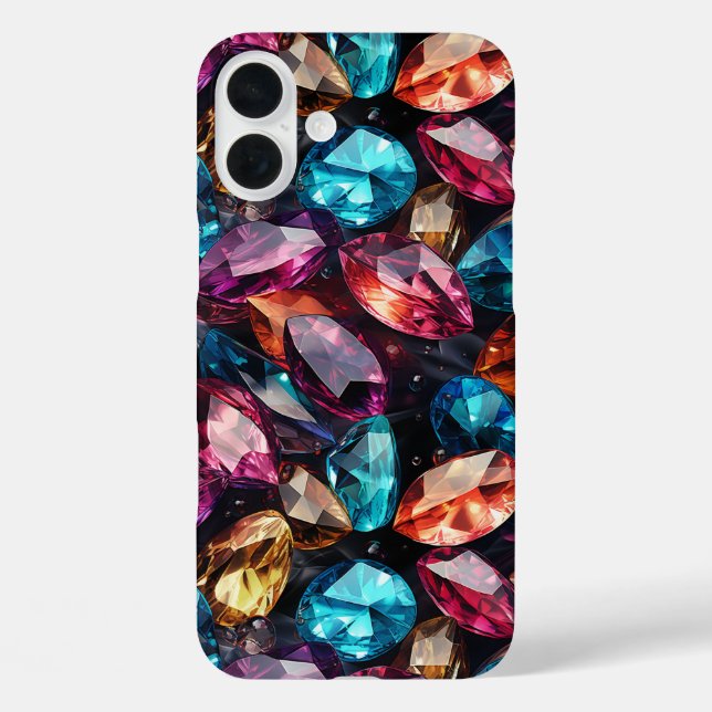 Funda iPhone 16 Plus Estuche Artsy Gems Phone (Reverso )