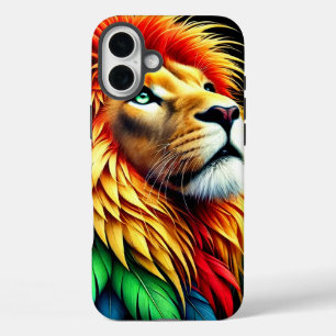 Funda iPhone 16 Plus Estuche Artsy Lion Phone