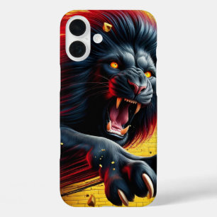 Funda iPhone 16 Plus Estuche Artsy Lion Phone