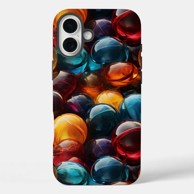 Funda iPhone 16 Plus Estuche Artsy Marbles Phone (Reverso )