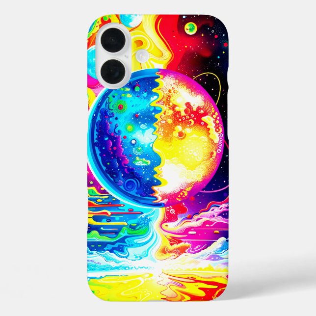 Funda iPhone 16 Plus Estuche Artsy World Phone (Reverso )