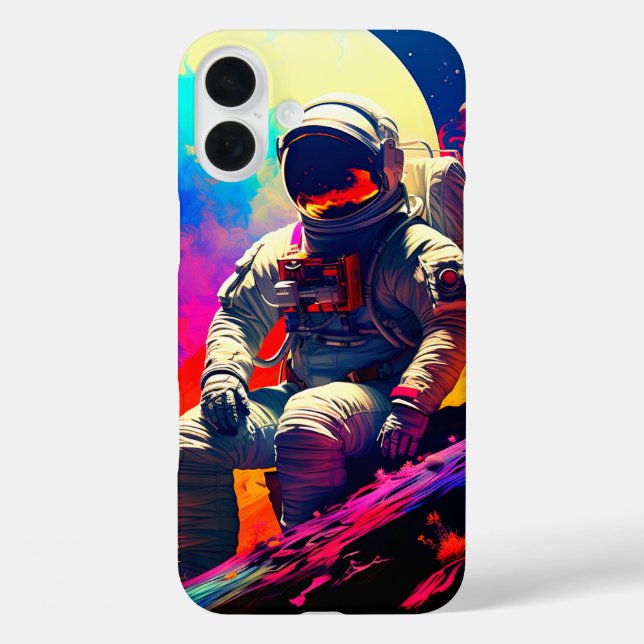 Funda iPhone 16 Plus Estuche Astronauta para teléfono (Reverso )