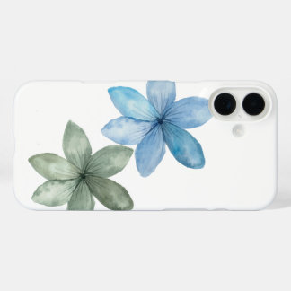 Funda iPhone 16 Plus estuche de teléfono azul y verde lindo