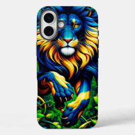 Funda iPhone 16 Plus Estuche de teléfono de diseño de león