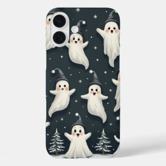 Funda iPhone 16 Plus Estuche de teléfono de patrón fantasma de invierno