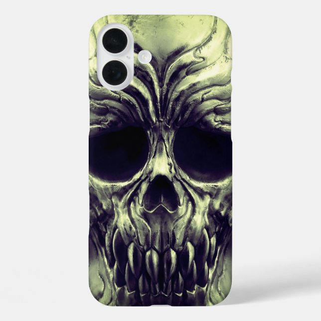 Funda iPhone 16 Plus Estuche de teléfono de Skull escarpado (Reverso )