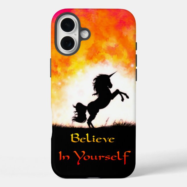 Funda iPhone 16 Plus Estuche de teléfono de Unicornio (Reverso )