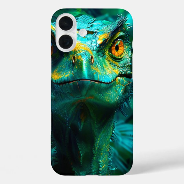 Funda iPhone 16 Plus Estuche de teléfono Dinosaur (Reverso )