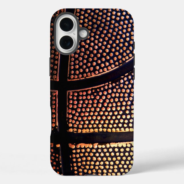 Funda iPhone 16 Plus Estuche de teléfono impreso para baloncesto (Reverso )