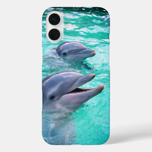 Funda iPhone 16 Plus Estuche delfines para teléfono (Reverso )