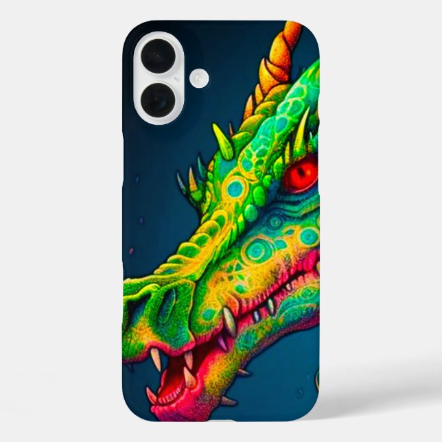 Funda iPhone 16 Plus Estuche Dragon Face Phone (Reverso )