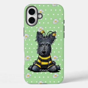 Funda iPhone 16 Plus Estuche KiniArt Scottish Bee iPhone / iPad