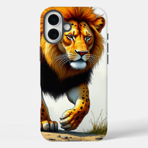 Funda iPhone 16 Plus Estuche Lion Art Phone