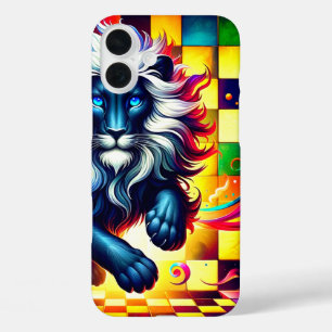 Funda iPhone 16 Plus Estuche Lion Art Phone