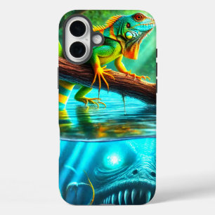Funda iPhone 16 Plus Estuche Lizard y Monster Phone