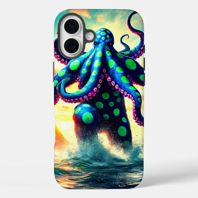 Funda iPhone 16 Plus Estuche Octopus Creature Phone (Reverso )
