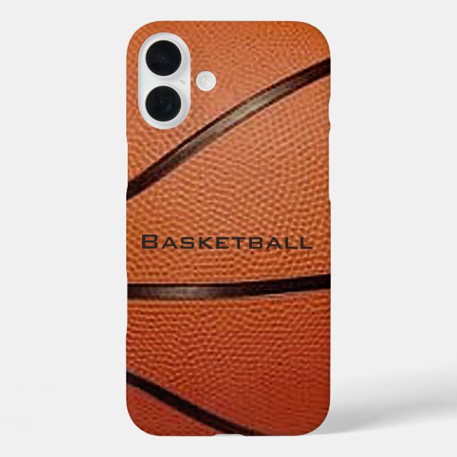 Funda iPhone 16 Plus Estuche para iPhone Basketball Design (Reverso )