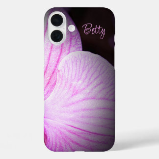 Funda iPhone 16 Plus Estuche para iPhone de Apple con flores rosadas pe