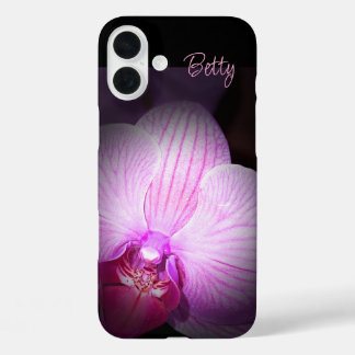 Funda iPhone 16 Plus Estuche para iPhone de Apple con flores rosadas pe