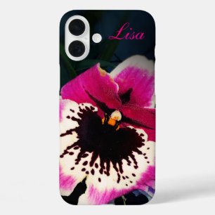 Funda iPhone 16 Plus Estuche para iPhone de Apple con orquídea rosa per