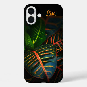 Funda iPhone 16 Plus Estuche para iPhone de Apple para hoja multicolor
