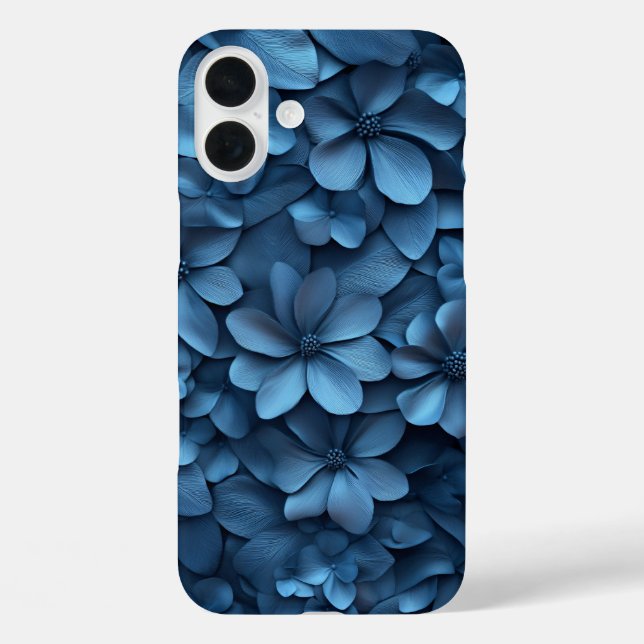 Funda iPhone 16 Plus Estuche para iPhone de diseño de patrones florales (Reverso )