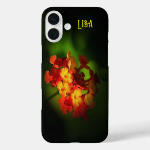 Funda iPhone 16 Plus Estuche para iPhone de flor Naranja amarillo perso