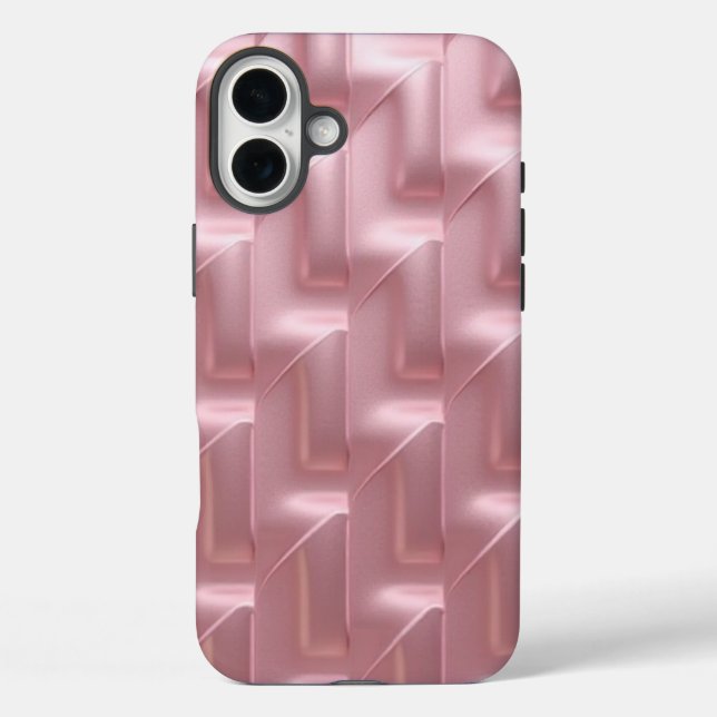Funda iPhone 16 Plus Estuche para iPhone de patrón geométrico elegante  (Reverso )