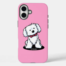 Funda iPhone 16 Plus Estuche para iPhone de perro maltés