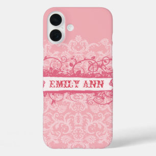 Funda iPhone 16 Plus Estuche para iPhone Honeysuckle Swirl Grunge