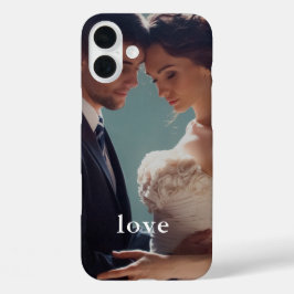 Funda iPhone 16 Plus Estuche para teléfono de amor minimalista