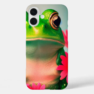 Funda iPhone 16 Plus Estuche para teléfono de arte de rana