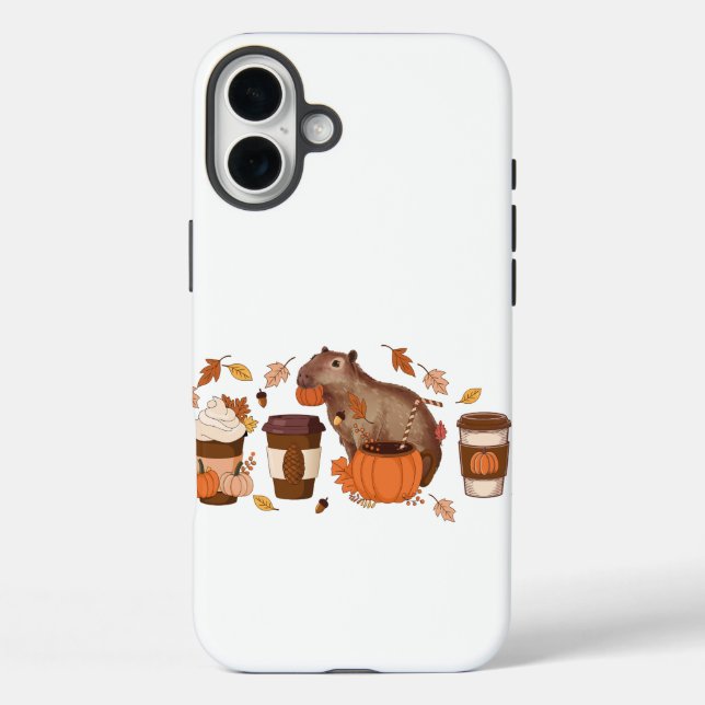 Funda iPhone 16 Plus Estuche para teléfono de caída de Capybara (Reverso )