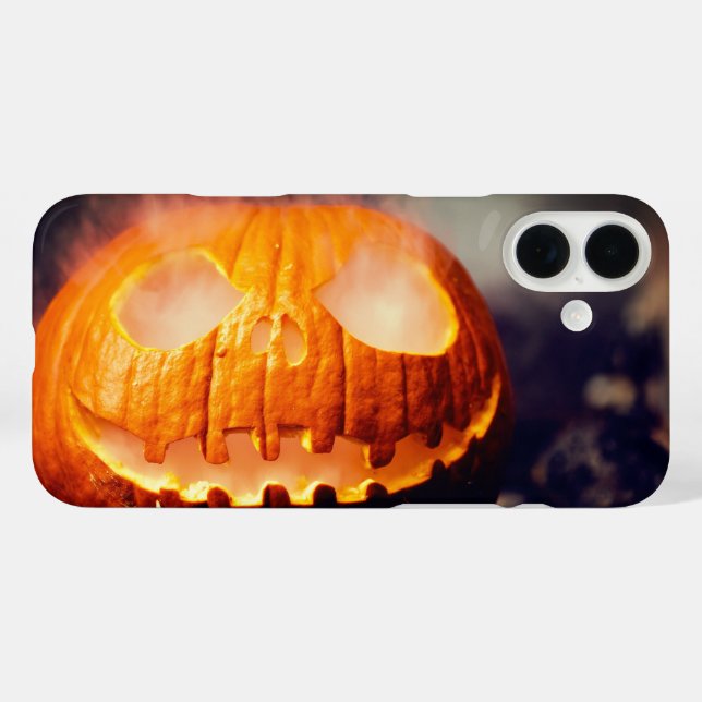 Funda iPhone 16 Plus Estuche para teléfono de calabaza (Reverso  (Horizontal))