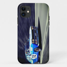 Funda iPhone 16 Plus Estuche para teléfono de Carreras azul