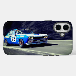 Funda iPhone 16 Plus Estuche para teléfono de Carreras azul