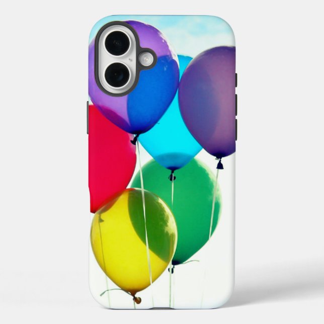 Funda iPhone 16 Plus Estuche para teléfono de globos (Reverso )