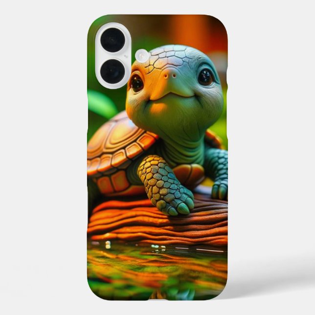 Funda iPhone 16 Plus Estuche para teléfono de tortuga (Reverso )