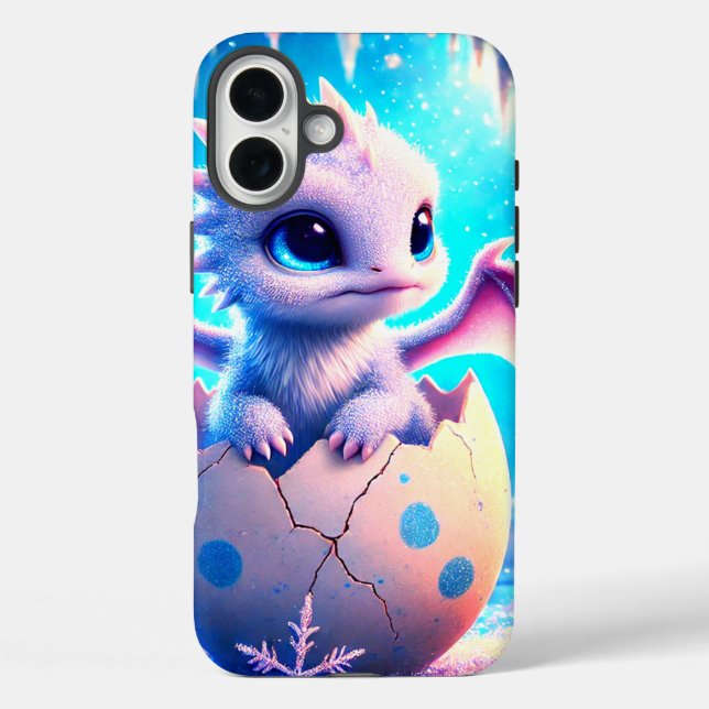 Funda iPhone 16 Plus Estuche para teléfono Dragon para bebés (Reverso )