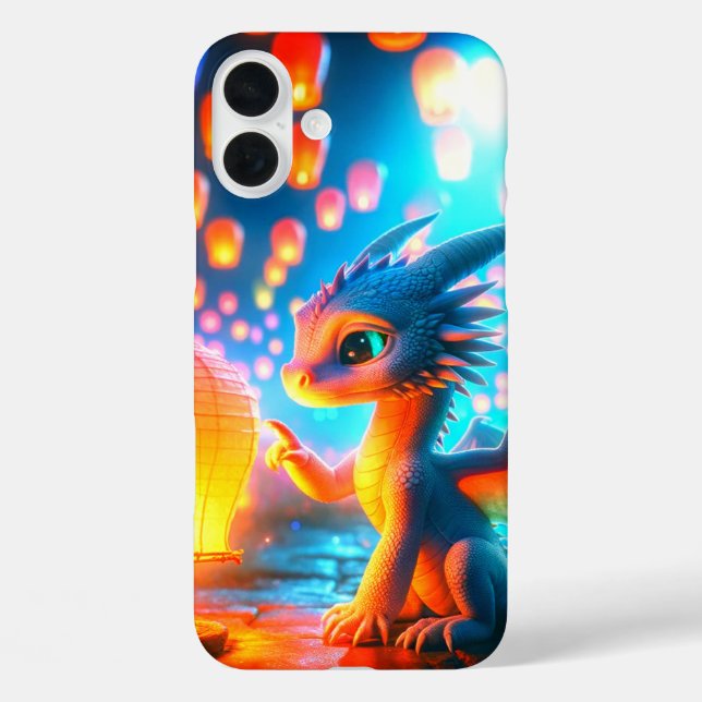 Funda iPhone 16 Plus Estuche para teléfono Dragon para bebés (Reverso )