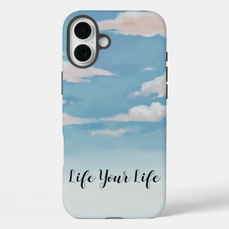 Funda iPhone 16 Plus Estuche para teléfono móvil de Pastel Sky - Cita "