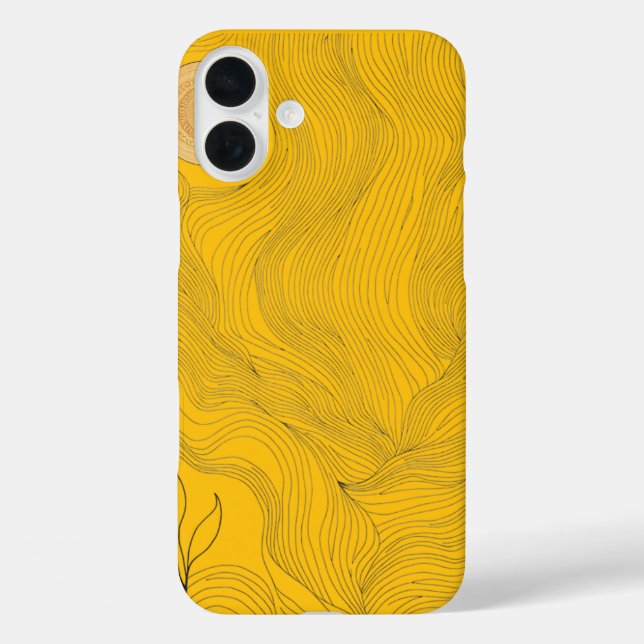 Funda iPhone 16 Plus Estuche simple y abstracto de rayas para iPhone /  (Reverso )