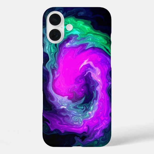 Funda iPhone 16 Plus Estuche Swirl Design Phone (Reverso )