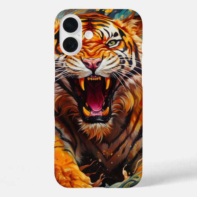 Funda iPhone 16 Plus Estuche Tiger Phone (Reverso )