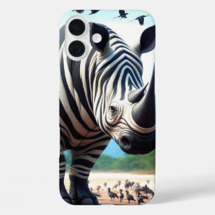 Funda iPhone 16 Plus Estuche Zebra Rhino Phone